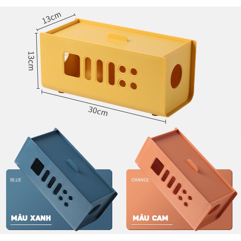 Hộp đựng ổ cắm điện đa năng giúp tiết kiệm không gian hộp đựng dây điện an toàn cho gia đình.