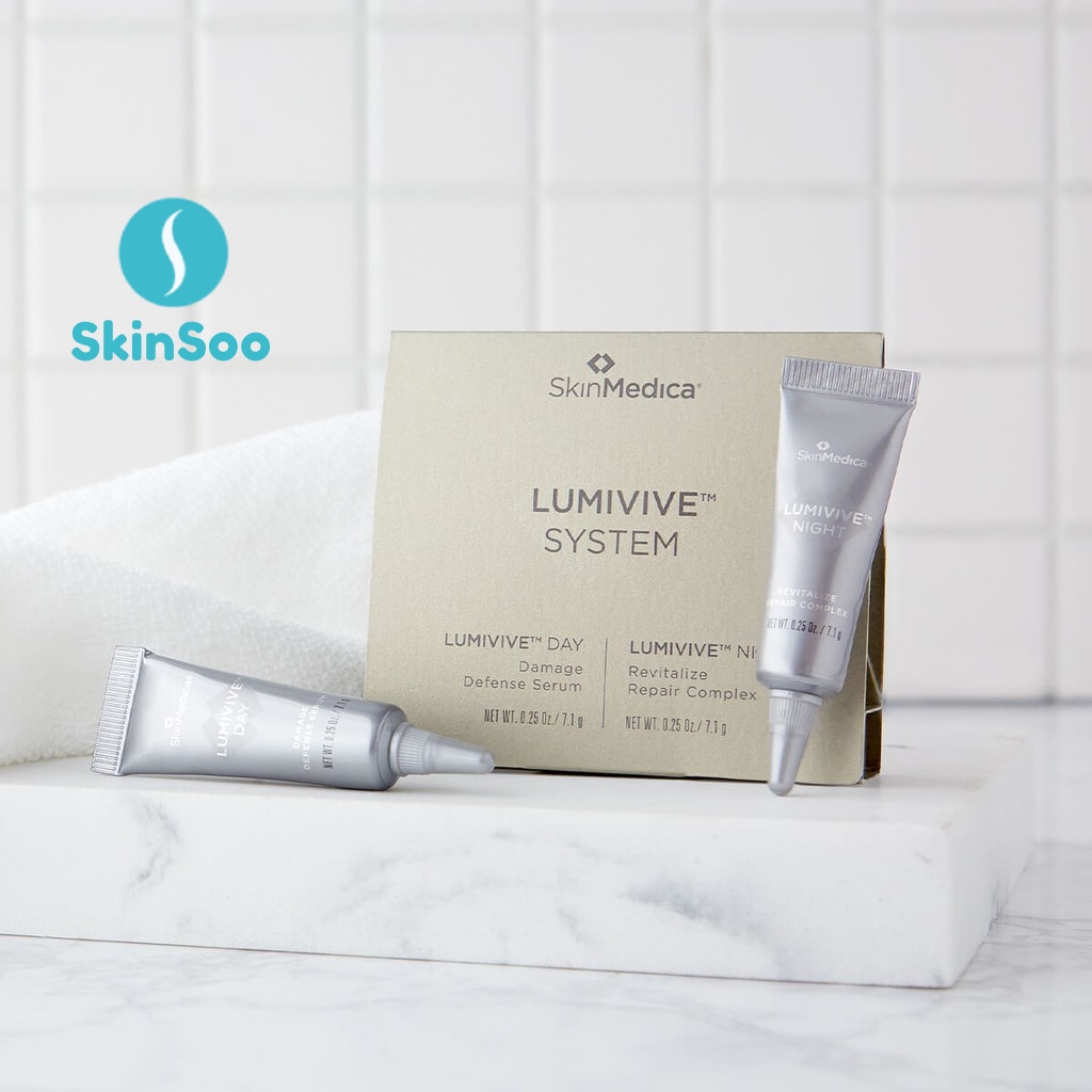 [AUTH] Bộ Đôi Bảo Vệ, Tái Tạo Da -- SkinMedica Lumivive System