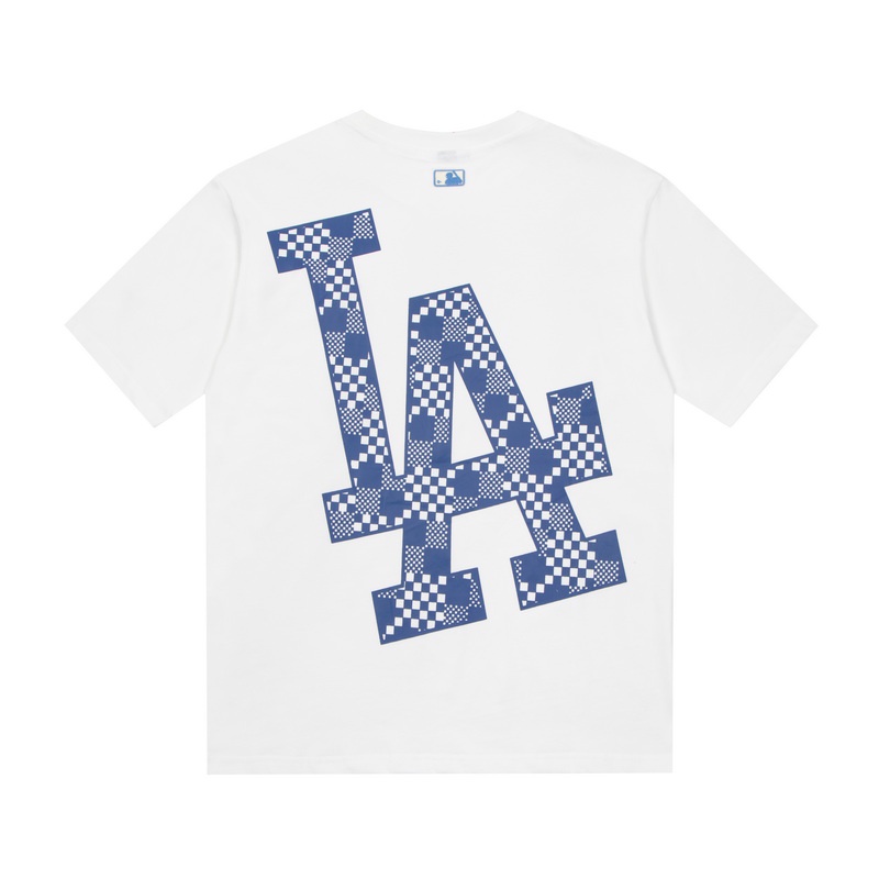 ❤❀  ❤ Áo Thun Cotton Ngắn Tay Thêu Họa Tiết MLB NY Thời Trang Chất Lượng Cao Cho Cặp Đôi