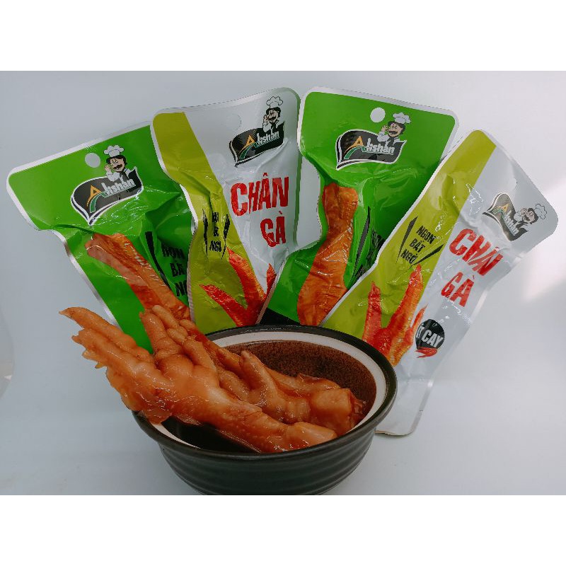Chân gà cay ướp xì dầu thơm ngon 32gr Ashian | BigBuy360 - bigbuy360.vn