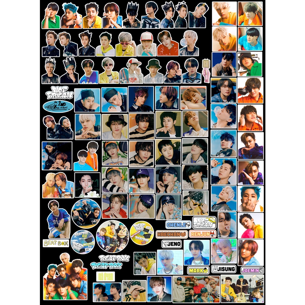 NCT DREM Album BEATBOX PROOF Sticker NCT 2021 UNIVERSE & GLITCH MODE & 2022 Phone Luggage Tag Diy Stickers