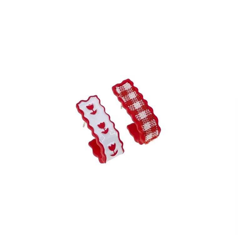 Bông Tai Mạ Bạc 925 Hình Chữ U Kiểu Dáng Mới Lạ Phong Cách Hàn Quốc