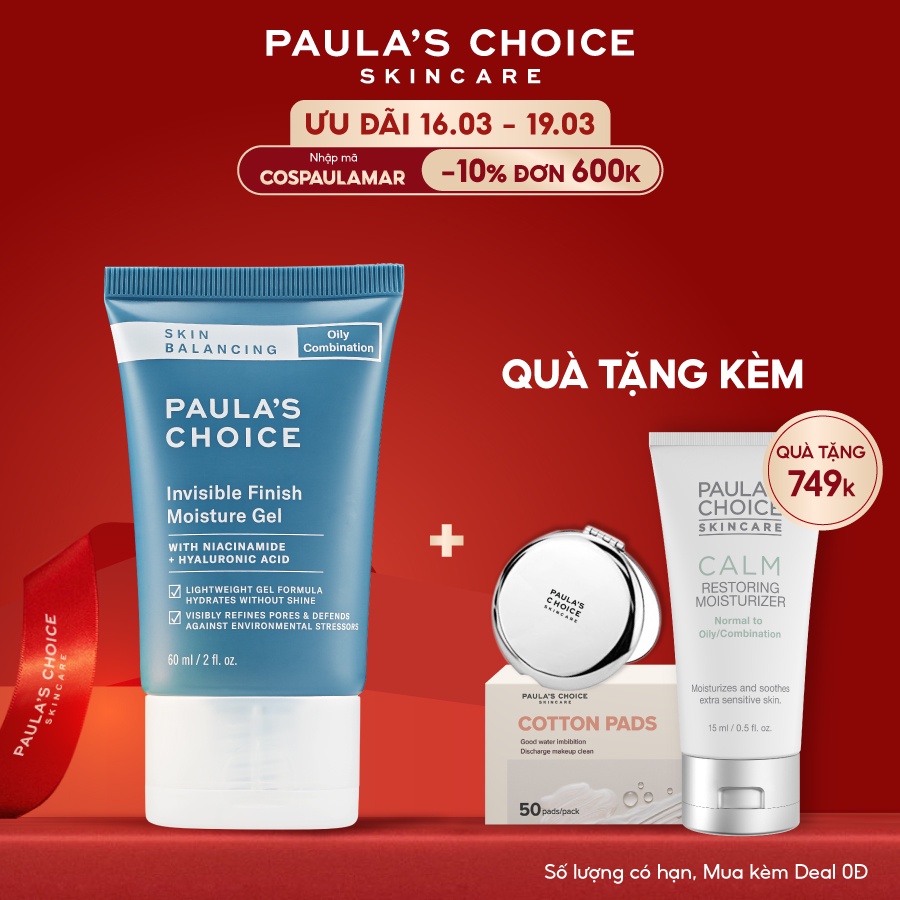 Nhập COSPAULAMAR -10% đơn 600k Kem dưỡng ẩm kiểm soát dầu Paula s Choice