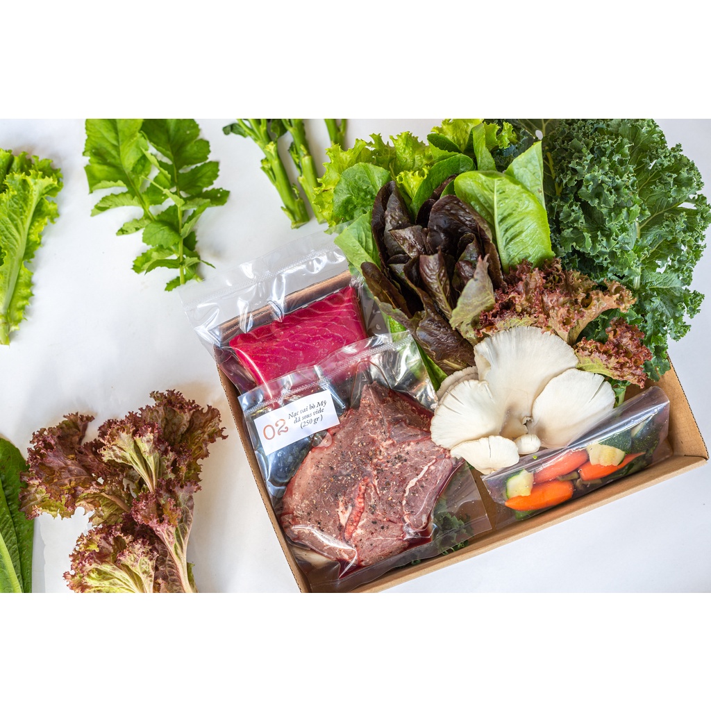 Combo Beef Steak và Salad từ Mơ Deli