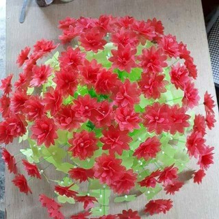 Combo 5 bộ nguyên liệu làm hoa giấy lụa 84 bông