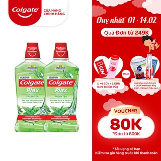 Mã COSCOL1 giảm 8% đơn 250K Bộ 2 chai nước súc miệng Colgate kháng 99% vi