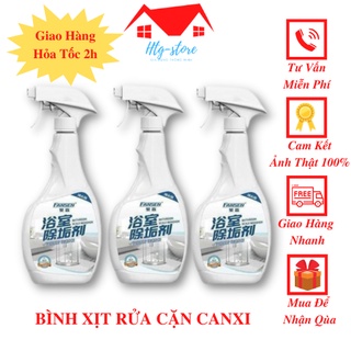 Nước xịt tẩy rửa cặn canxi  trên inox , vòi nước và kính sáng bóng cho nhà tắm siêu sạch an toàn.