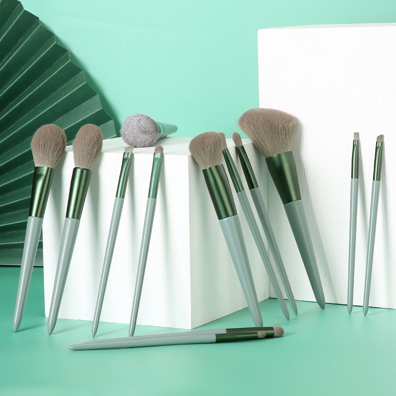 Bộ cọ trang điểm cá nhân che khuyết điểm đánh mắt makeup set phấn phủ chuyên nghiệp đánh má hồng chính hãng Fix 13 món