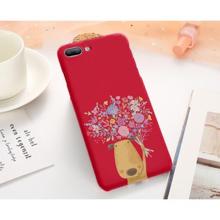 [Freeship toàn quốc từ 50k] Ốp lưng chống sốc Chó tặng hoa