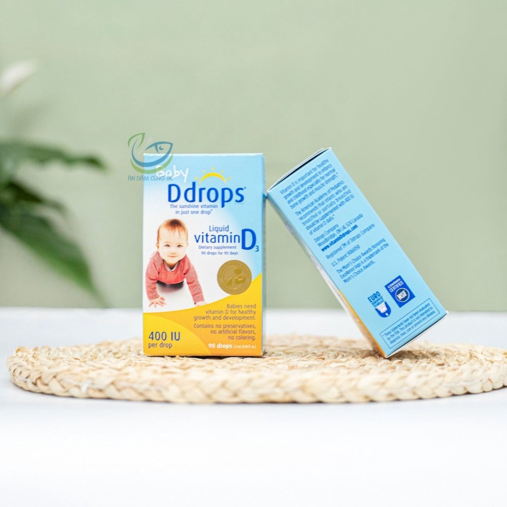 Vitamin d3 DROP cho bé tăng chiều cao chất lượng chính hãng Mỹ 90 giọt 00064