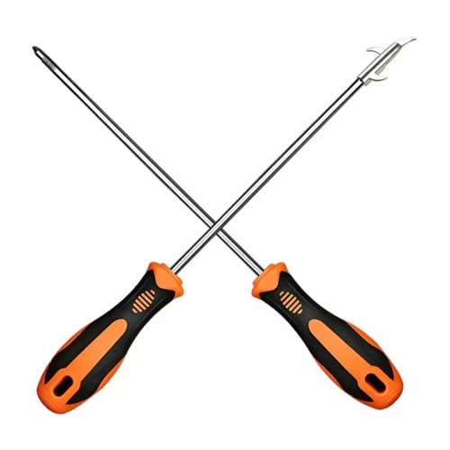 Tuốt Nơ Vít Tích Hợp 2 Trong 1 Gồm Đầu Móc Vật Thể Vướng Rãnh Bánh Xe Và Đầu Bake Thông Dụng Tháo Rời Chiều Dài 30cm