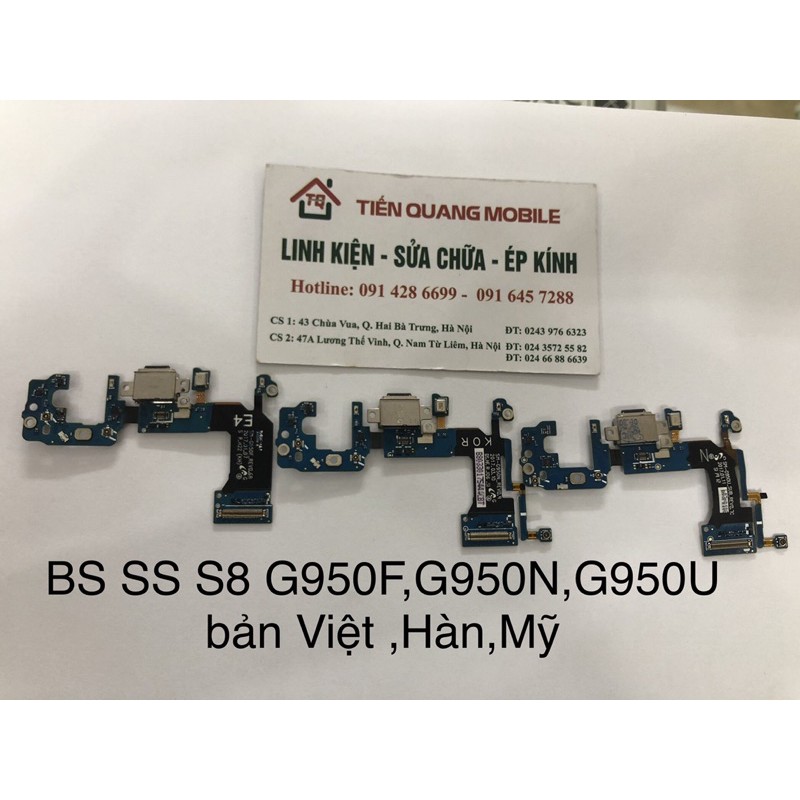 Bo sạc Samsung S8 G950F Việt,G950N Hàn,G950U Mỹ
