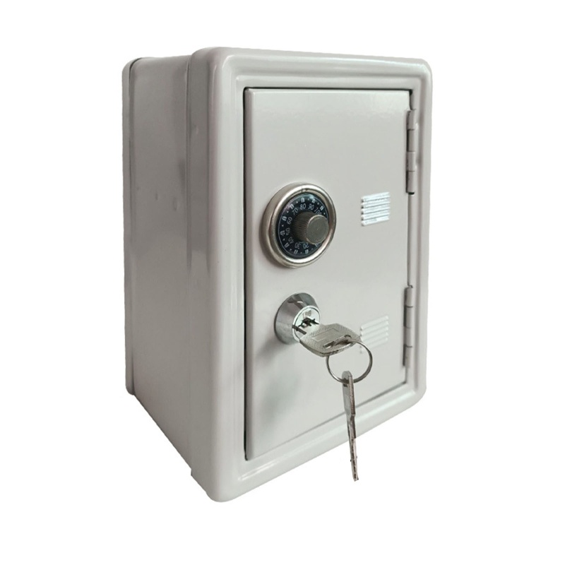 Hộp Đựng Tiền Tiết Kiệm Bằng Kim Loại Siêu Nhỏ Kèm Chìa Khóa Độc Đáo Trang Trí Bàn Làm