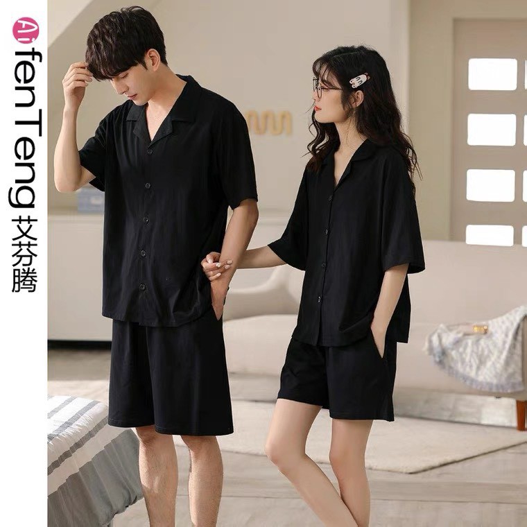 Set Áo Đôi 1𝖍𝖆𝖓𝖉 Áo Sơ Mi Tay Ngắn Nam Nữ Form Unisex Cực Đẹp - Mặc Là Đẹp - Mã setnamnu