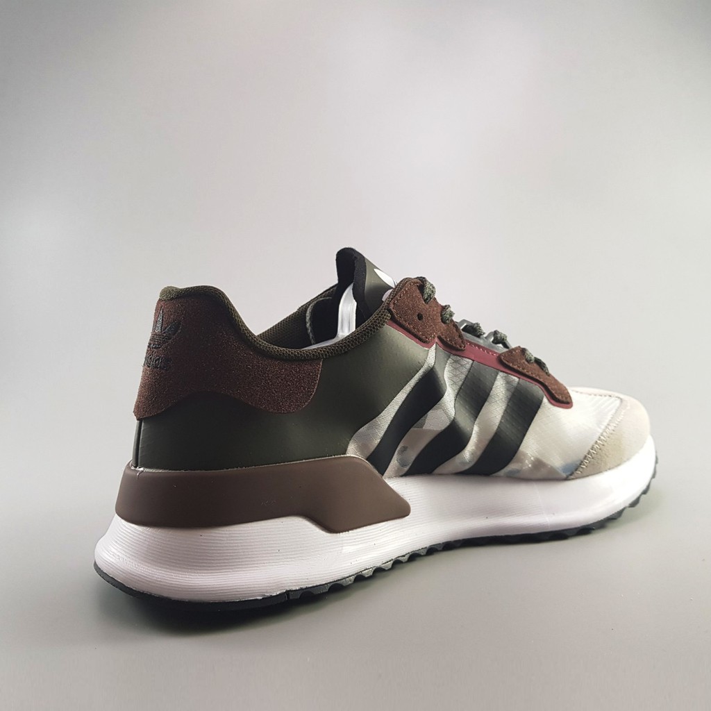 video+ảnh thực] Giày Sneaker XPLR 2019 White/Brown-ArmyGreen