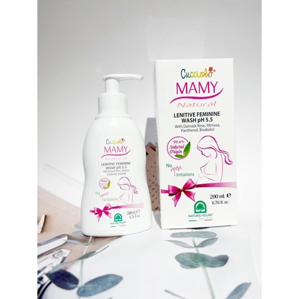 Dung dịch vệ sinh phụ nữ Cucciolo Mama Natural - An toàn cho phụ nữ mang thai và cho con bú.