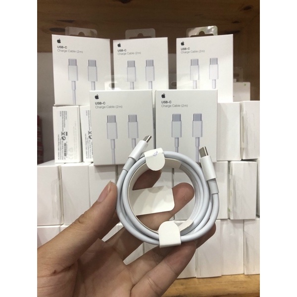 Cáp Zin 2 đầu Type C/𝗖𝗮́𝗽 𝗶𝗽𝗮𝗱 𝗣𝗿𝗼 𝟮 đ𝗮̂̀𝘂 𝗧𝘆𝗽𝗲𝗖 𝗭𝗜𝗡