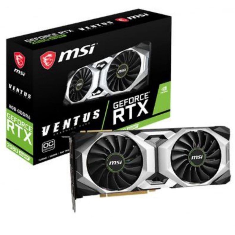 Card Màn Hình VGA MSI RTX 2080 Super VENTUS XS OC 8GB GDDR6 256 Bit 2 Fan DisplayPort HDMI USB Type-C - Hàng Chính Hãng