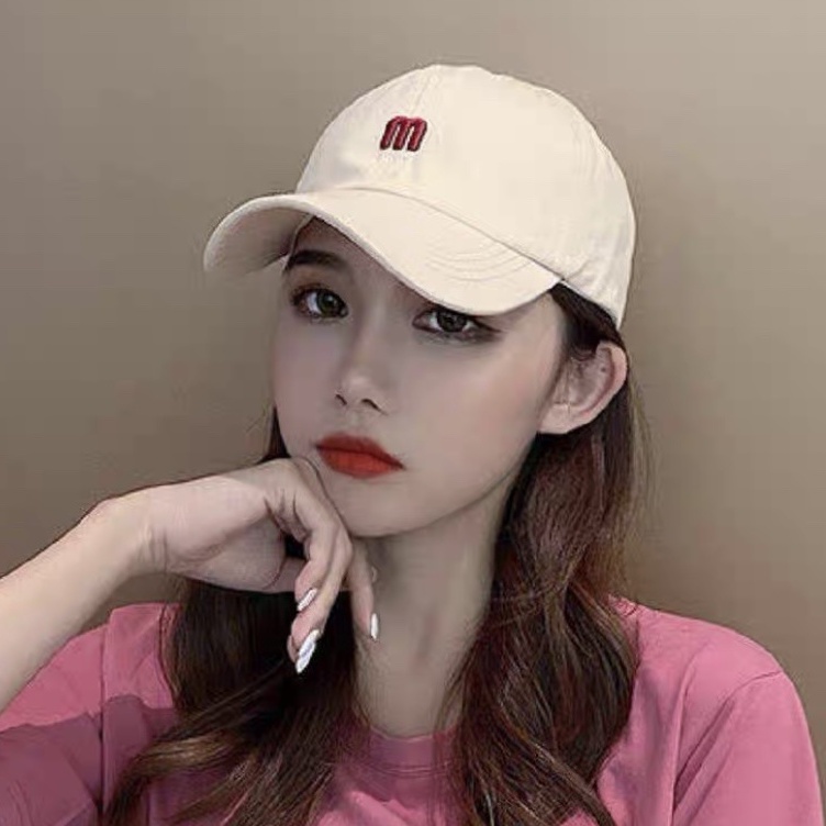 Mũ lưỡi trai chữ M trẻ trung phong cách ulzzang nam nữ
