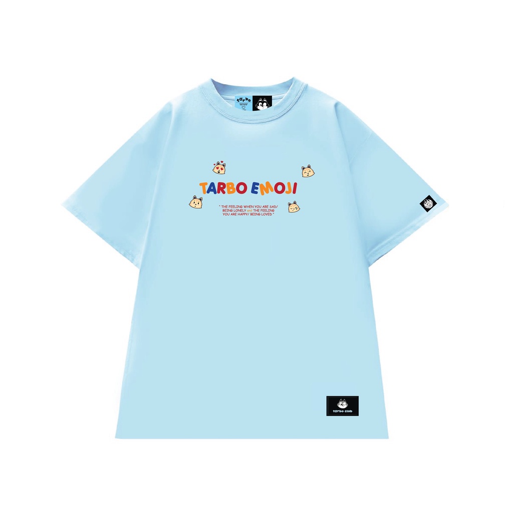 TARBO TEE EMOJI ÁO THUN TAY NGẮN NAM NỮ Outfit Cotton 4 Chiều Local Brand