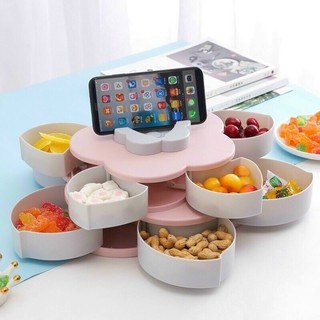 hộp mứt xoè 6 cánh bung tiện lợi đẹp mắt