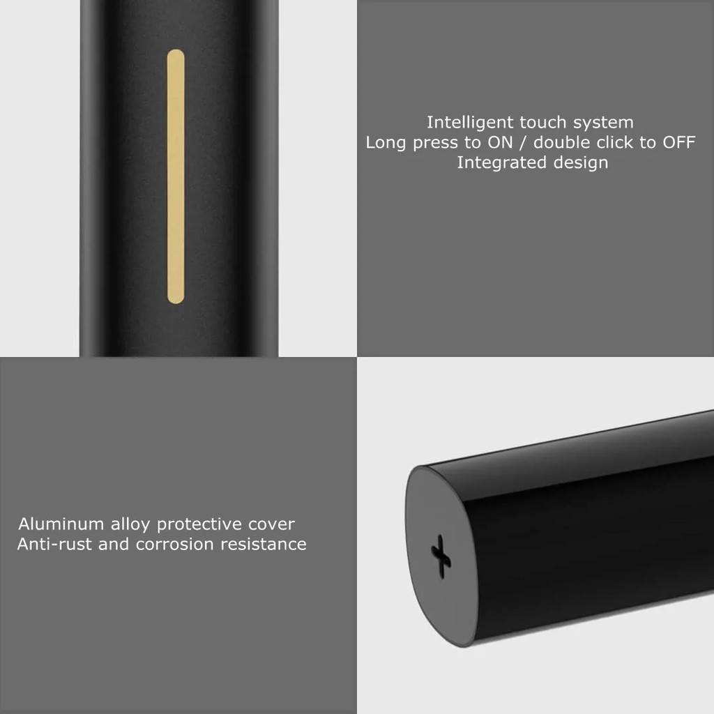 Máy tỉa lông mũi Xiaomi Youpin MSN lưỡi kép di động có đèn LED điều khiển cảm ứng thông minh chống nước tự làm sạch