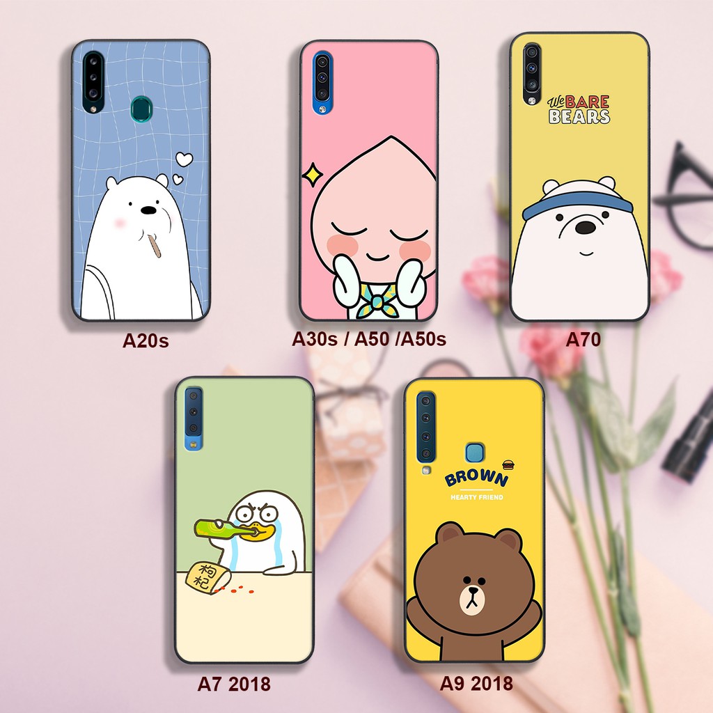 ốp sam sung in hình GẤU BROWN cho máy SS A20S-A30S-A50S-A70-A7 2018-A9 2018