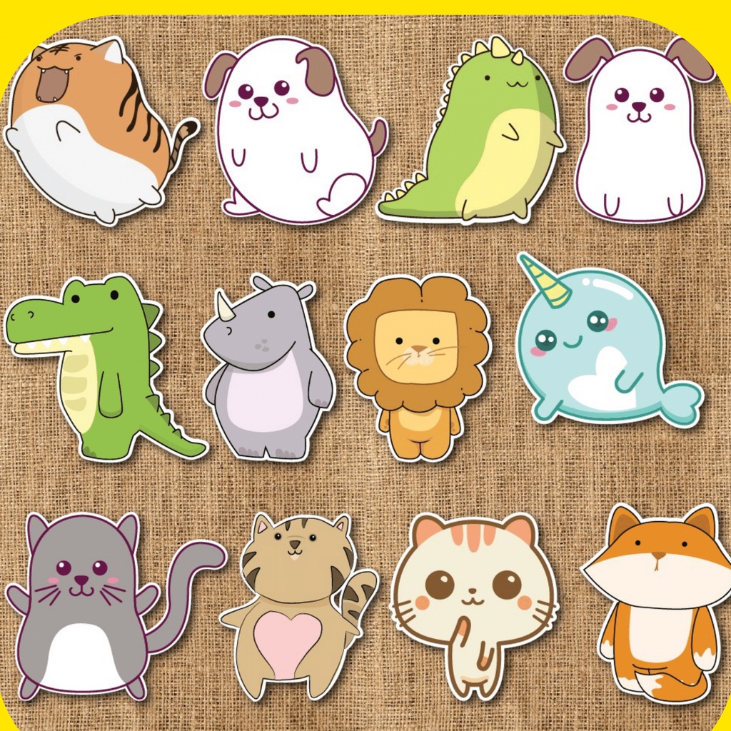 Hình Dán Sticker Chống Nước, Cute Trang Trí mũ bảo hiểm, xe máy, điện thoại, balo,vali.... Cao cấp