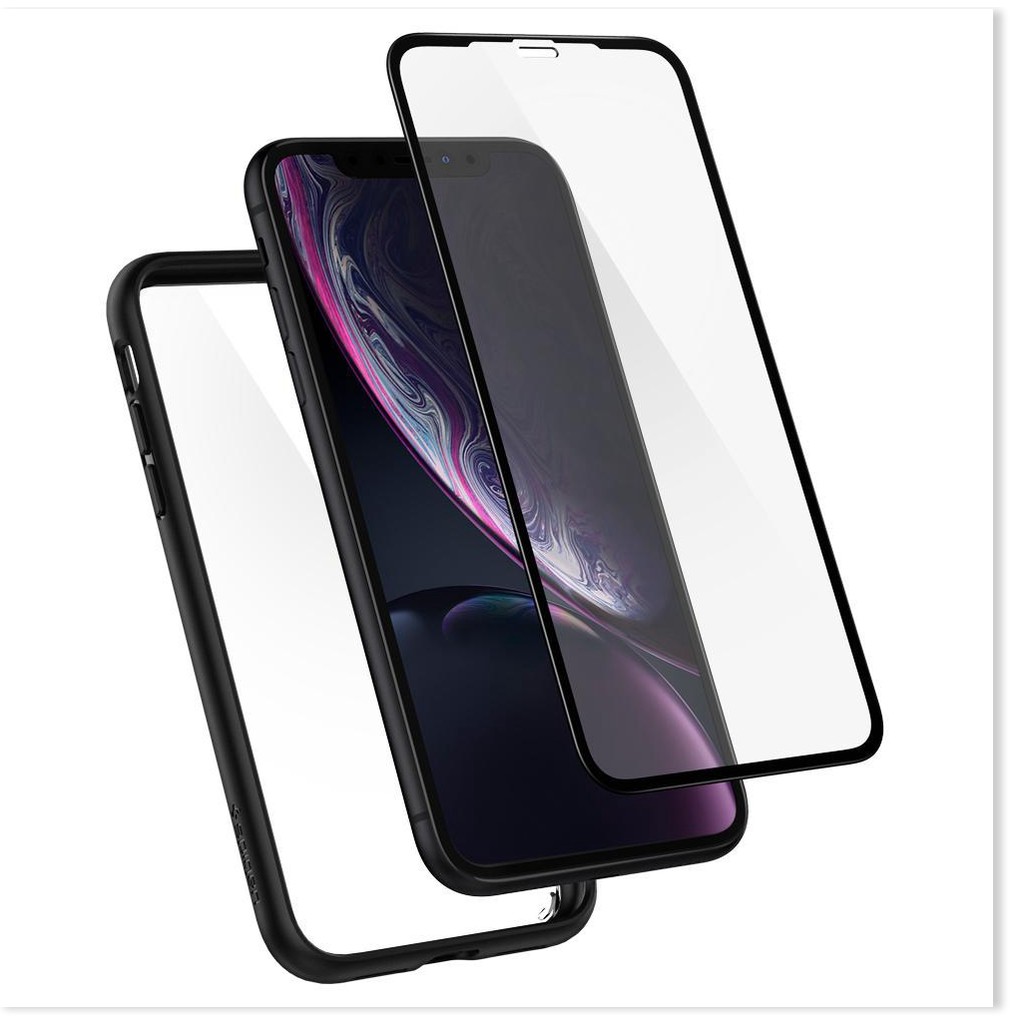 Ốp Tặng Kèm Kính Spigen Iphone XR / X / XS / Xs Max Spigen Ultra Hybrid 360 - Hàng Chính Hãng