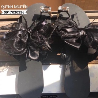 Dép xỏ ngón đính đá nữ
