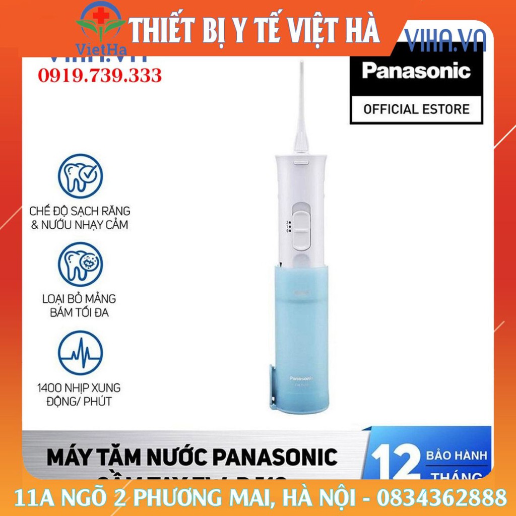 Máy tăm nước du lịch Panasonic EW-DJ10 - Bảo Hành 12 Tháng - Hàng Chính Hãng