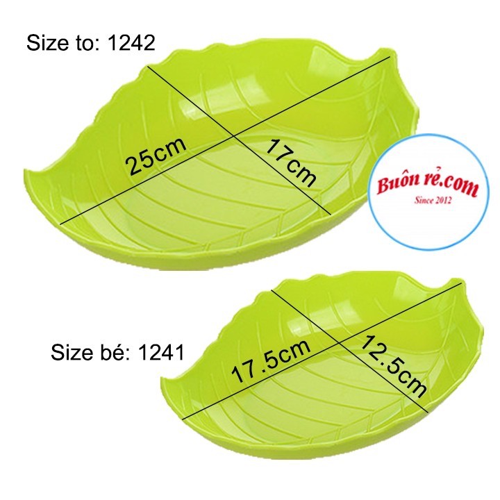 [Rẻ Vô Địch] Đĩa lá nhựa hình chiếc lá nhiều màu sắc Việt Nhật - MS1241