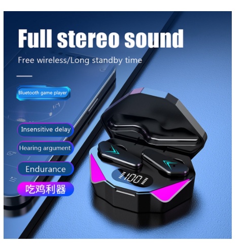 Tai Nghe Bluetooth Nhét Tai X15 Không Dây Chơi Game Có Màn Hình Kỹ Thuật Số Chất Lượng Cao