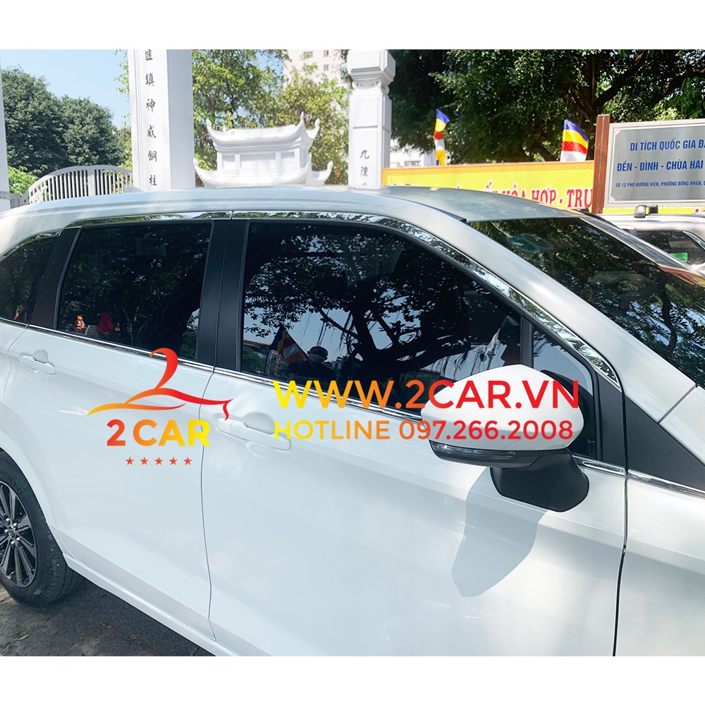 Nẹp viền chân kính, cong kính xe TOYOTA AVANZA 2022 2023 2024 chất liệu inox 304 sáng bóng