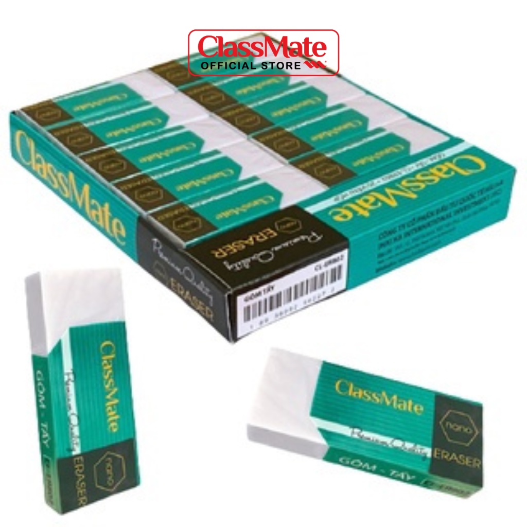 Gôm Tẩy Nano Premium To CLASSMATE Giúp Làm Sạch Các Vết Chì Đen Một Cách Nhanh Chóng, Tiện Lợi, An Toàn Cho Bé CL-ER802