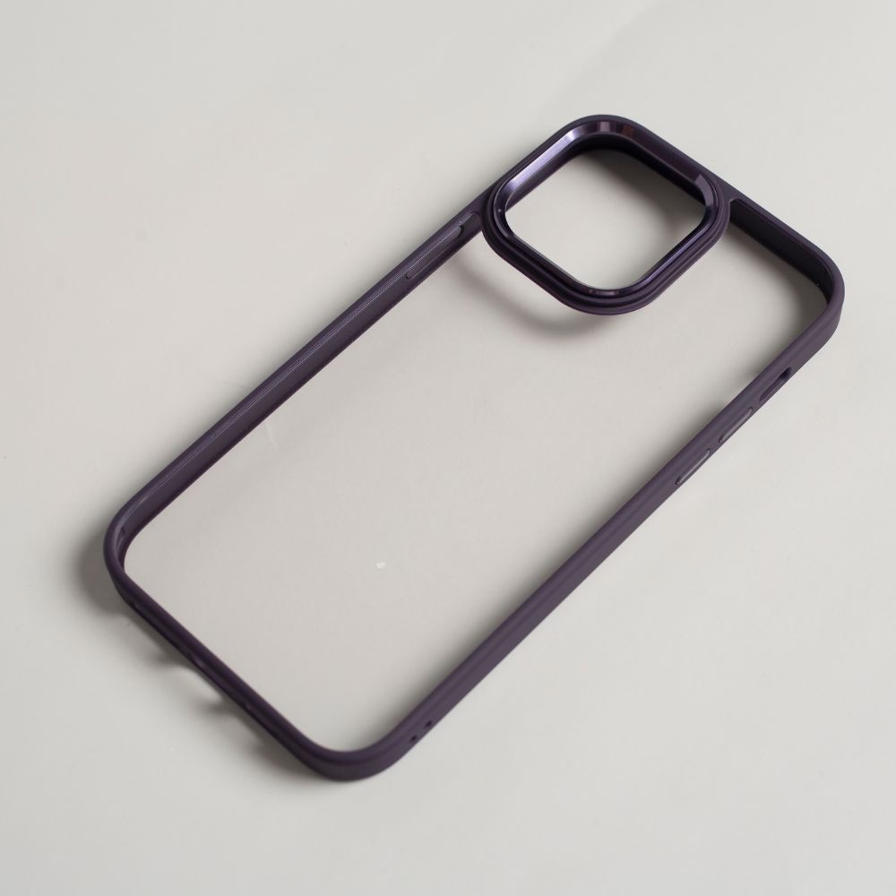 Ốp lưng trong kính viền silicon màu dành cho iPhone 14/14Plus/14Pro/14Promax/13/ 13pro/13promax  FUKIA OP217