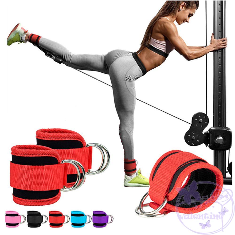 Vòng Đeo Cổ Tay Dây Đôi Chữ D AVALENTINE|Đai Quấn Cổ Chân Có Khóa Cài Hỗ Trợ Luyện Tập Gym / Thể Hình