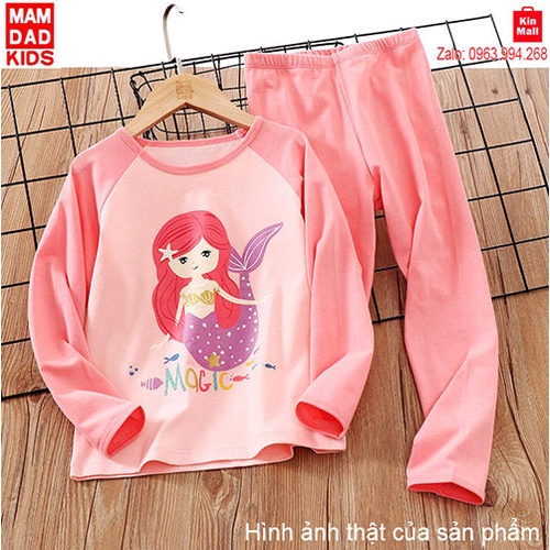Bộ Đồ Ngủ Dài Tay Cho Bé Gái MAM DAD KIDS