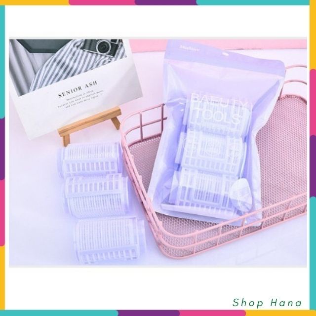 Lô uốn tóc mái tự dính, lô cuốn tóc đường kính cỡ lớn SIZE to chuyên dùng trong các salon Hàn Quốc HNH028