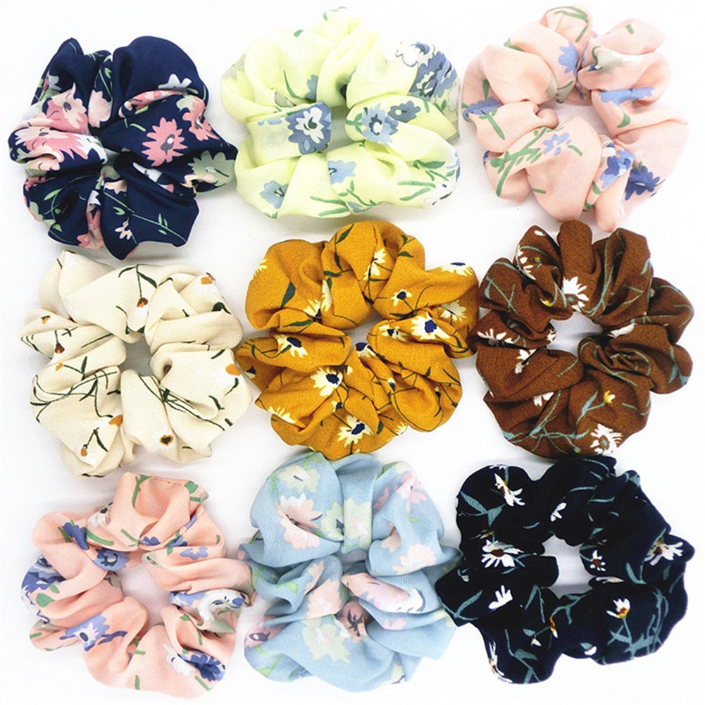 Dây Buộc Tóc Phối Hoa Thời Trang Cho Nữ