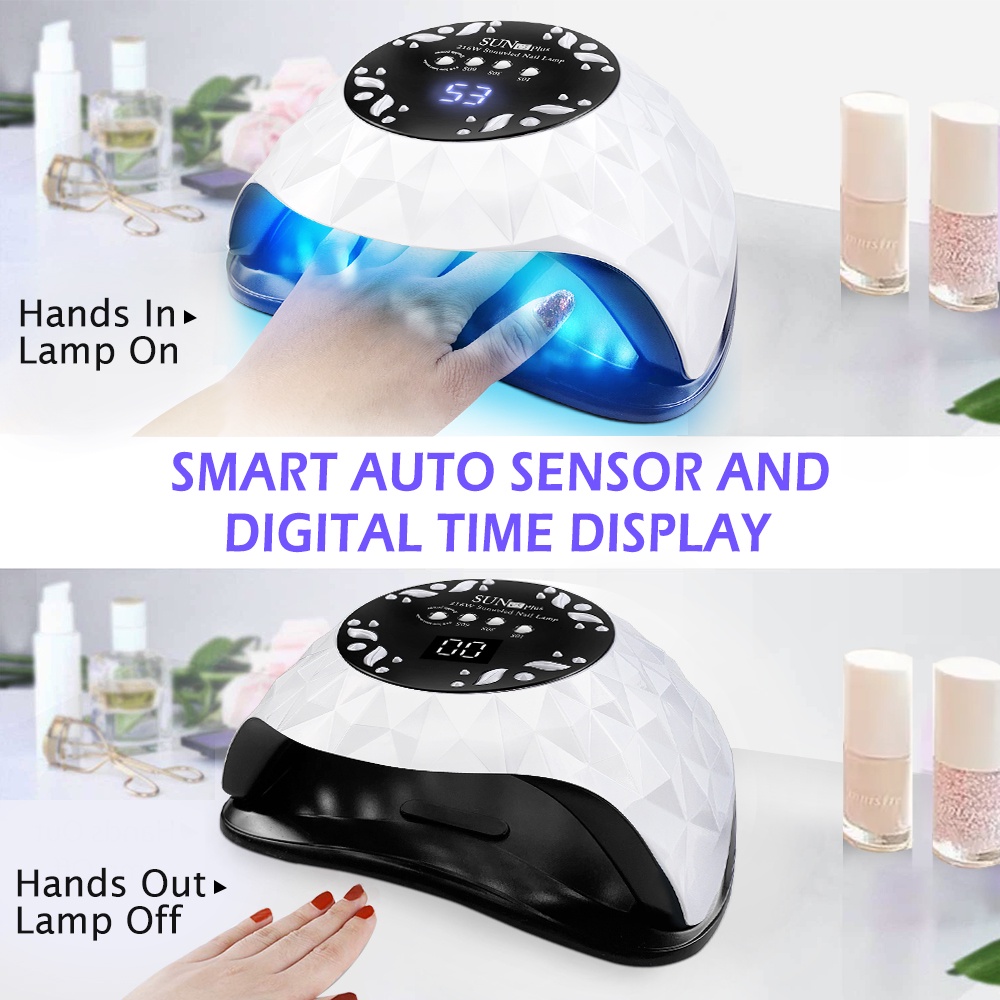 Đèn LED UV Sấy Khô Móng Tay Nhanh Chóng Có 4 Hẹn Giờ Chuyên Nghiệp