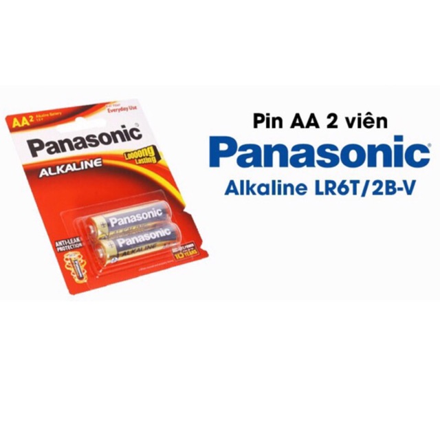 Pin Panasonic AA vỉ 2 viên nhập khẩu chính hãng 100%