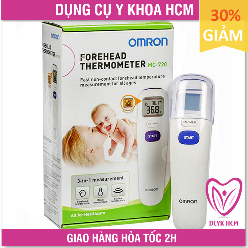 ⚡Now+Grab⚡| [Chính Hãng DKSH] Nhiệt Kế Hồng Ngoại Đo Trán: Omron MC720 - GK0486