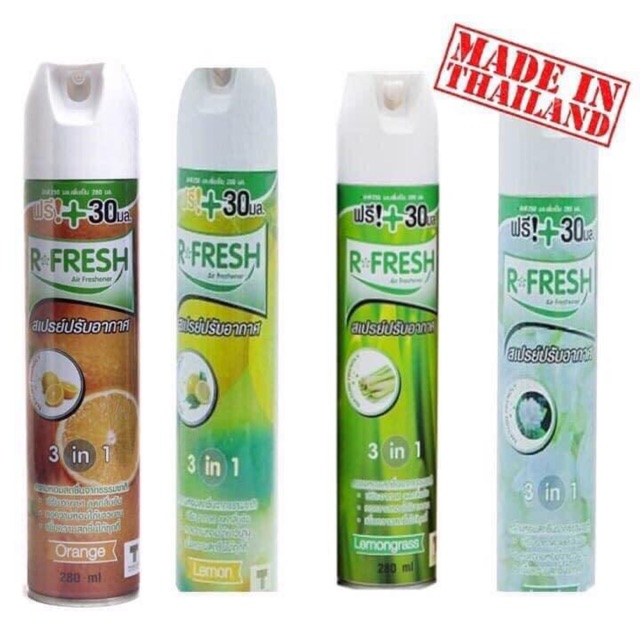 Nước hoa xịt phòng R-Fresh nhập khẩu Thái Lan chai 280ml