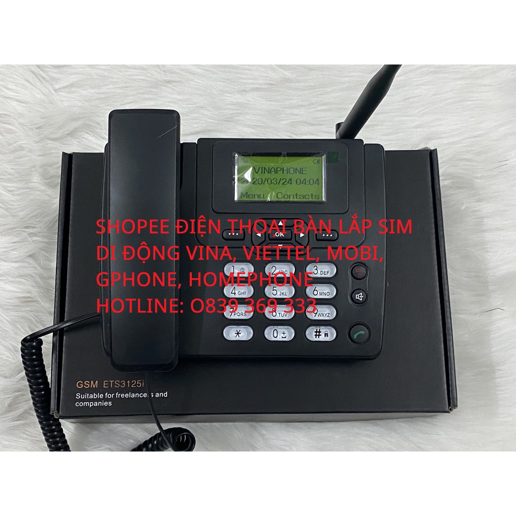 ☎️ Điện Thoại Bàn ☎️ GSM F316, F317  Dùng Sim Gphone, Di Động Vinaphone, Viettel, Mobifone