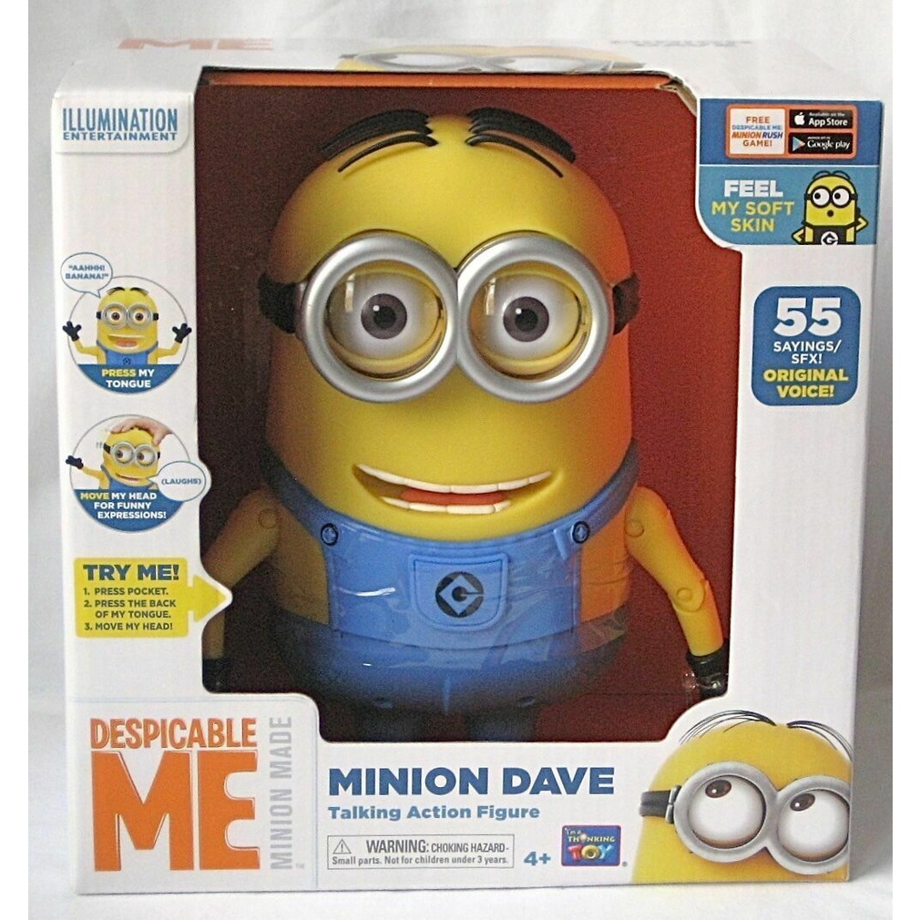 Mô hình minion tương tác chính hãng Despicable Me Minion kích thước 20cm BUG BUG