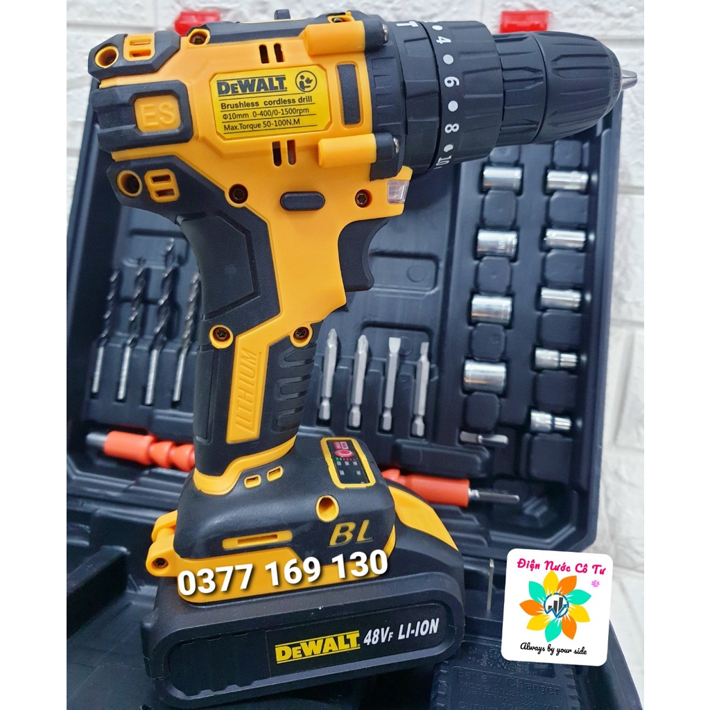 Máy Khoan Pin Cao Cấp MACAN 48V Không Chổi Than 3 Chức Năng Đủ Phụ Tiện Dụng