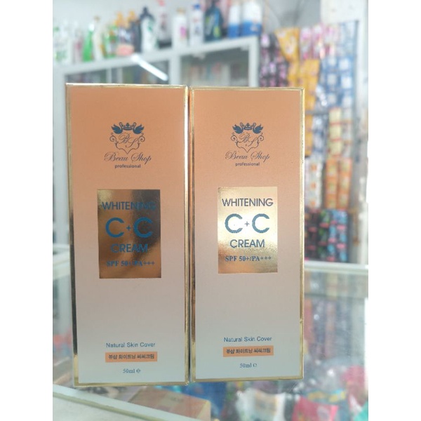 Kem CC cream whitening beau shop 50ml spf50/pa+++ hàn quốc