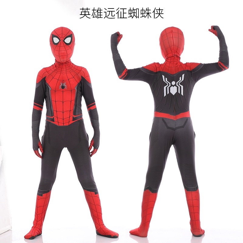 Trang phục hoá trang cho bé bộ hoá trang Người Nhện Spiderman đỏ Quần áo siêu nhân trẻ em