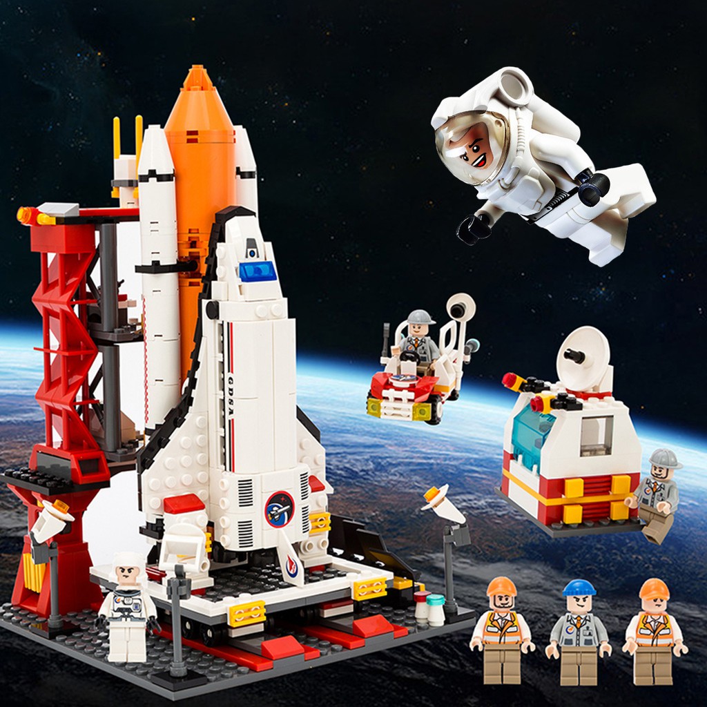 Đồ chơi Lắp ráp bộ Trung Tâm điều khiển Tàu Vũ Trụ, Gudi 8815 Xếp hình thông minh, Mô hình trí tuệ